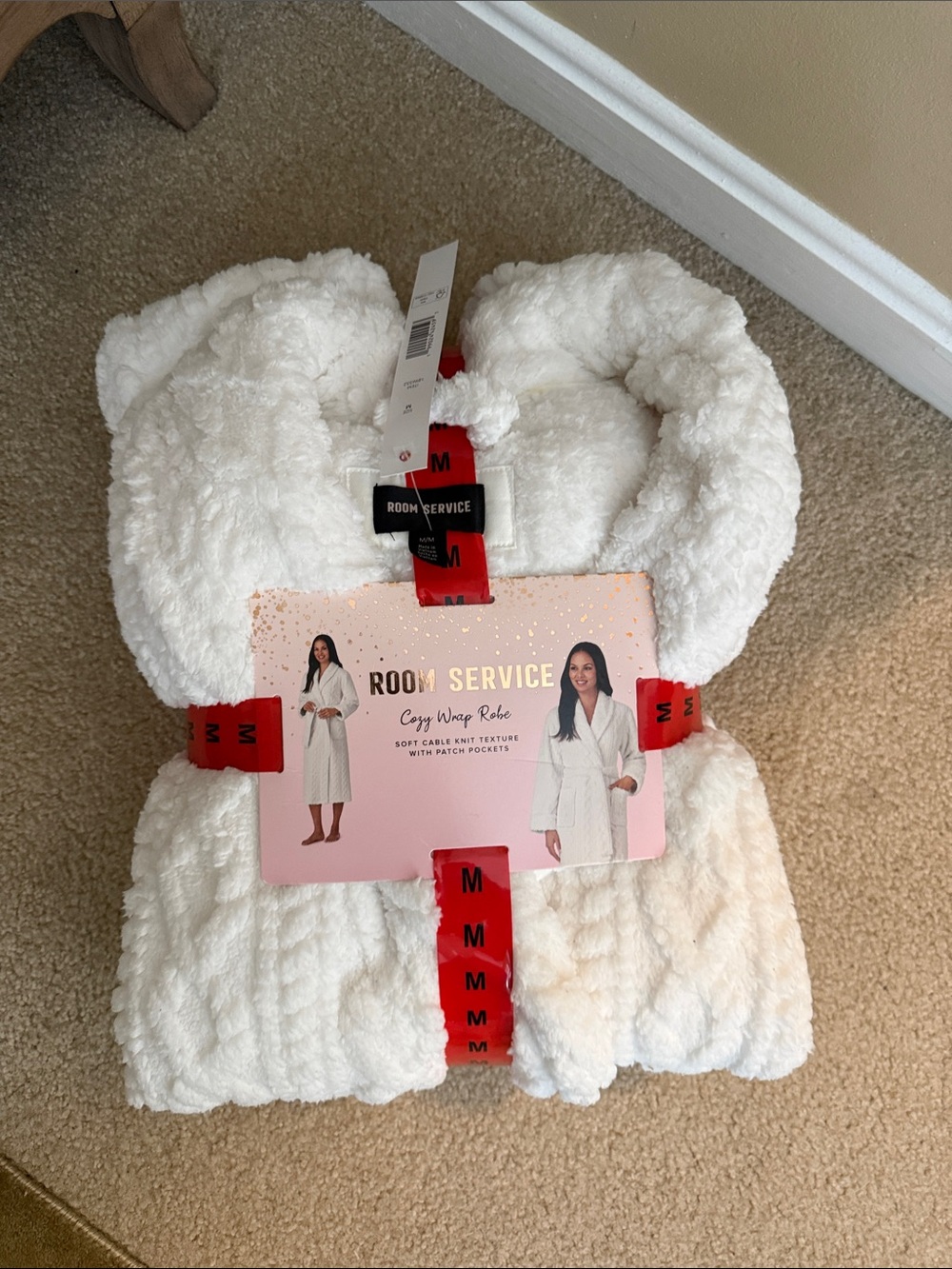 Room Service Cozy Wrap Robe in White